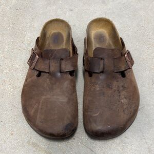 Birkenstock Brown Leather Loafers